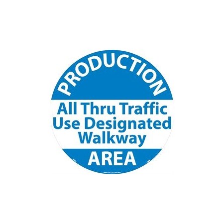 Nmc WALK ON FLOOR SIGN, 17 DIA, WFSM30 WFSM30